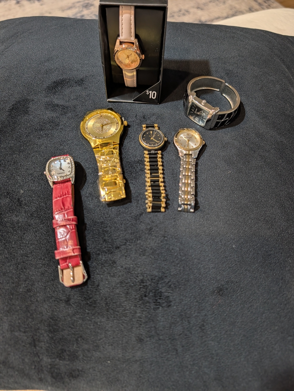 Fossil Xavier Anne Klein Women’s Watch Lot of 6 Mixed Styles Untested